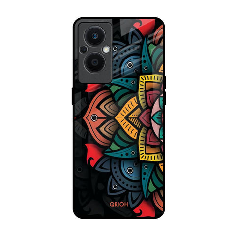 Retro Gorgeous Flower Glossy Case for Oppo F21s Pro 5G