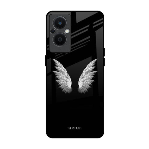 White Angel Wings Glossy Case for Oppo F21s Pro 5G