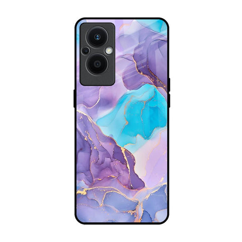 Alcohol ink Marble Glossy Case for Oppo F21s Pro 5G