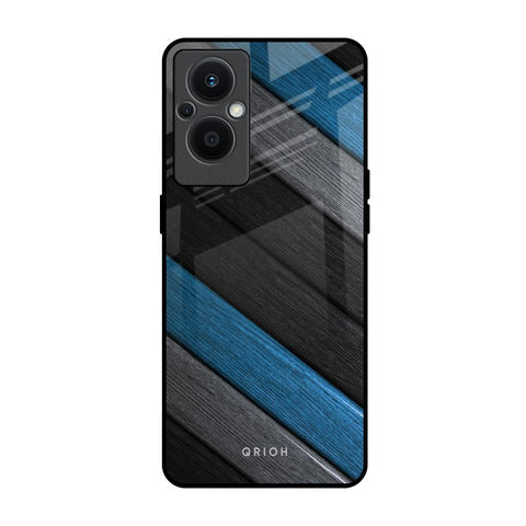 Multicolor Wooden Effect Glossy Case for Oppo F21s Pro 5G