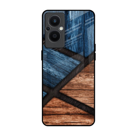 Wooden Tiles Glossy Case for Oppo F21s Pro 5G