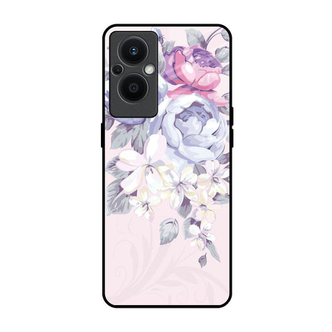 Elegant Floral Glossy Case for Oppo F21s Pro 5G
