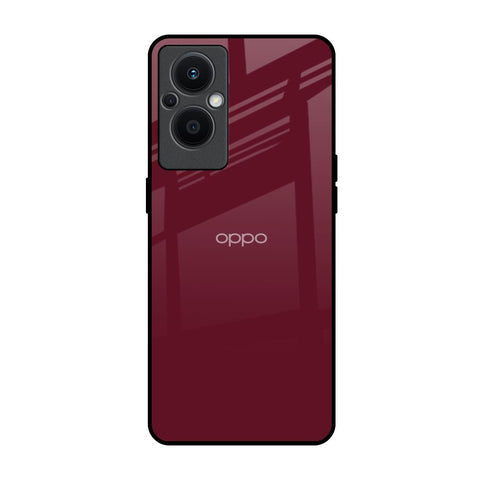 Classic Burgundy Glossy Case for Oppo F21s Pro 5G