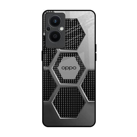 Hexagon Style Glossy Case For Oppo F21s Pro 5G