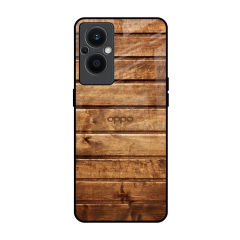 Wooden Planks Glossy Case for Oppo F21s Pro 5G