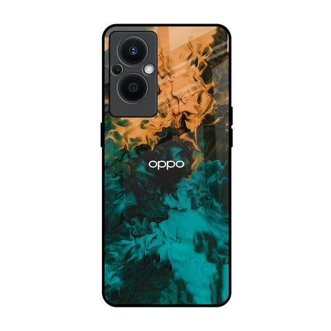 Watercolor Wave Glossy Case for Oppo F21s Pro 5G