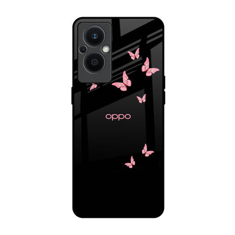 Fly Butterfly Glossy Case for Oppo F21s Pro 5G