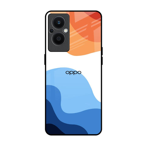 Wavy Color Pattern Glossy Case for Oppo F21s Pro 5G