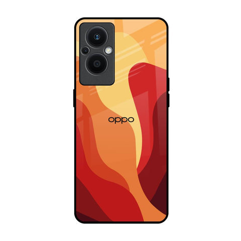 Magma Color Pattern Glossy Case for Oppo F21s Pro 5G