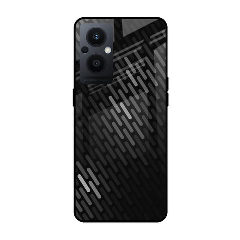 Dark Abstract Pattern Glossy Case For Oppo F21s Pro 5G