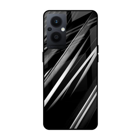 Black & Grey Gradient Glossy Case For Oppo F21s Pro 5G