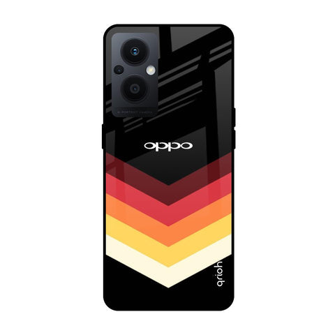 Abstract Arrow Pattern Glossy Case For Oppo F21s Pro 5G