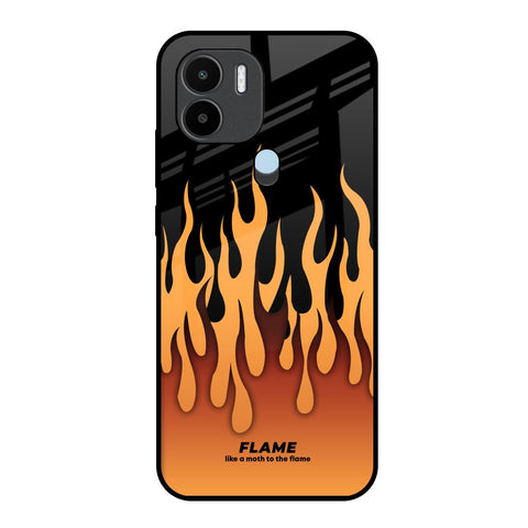Fire Flame Glossy Case for Redmi A1 Plus