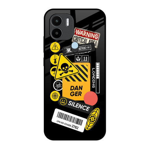 Danger Signs Glossy Case for Redmi A1 Plus