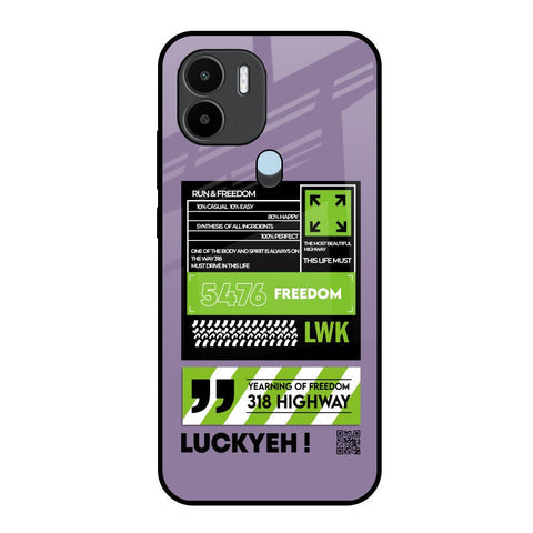 Run & Freedom Glossy Case for Redmi A1 Plus