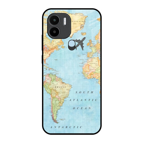 Travel Map Glossy Case for Redmi A1 Plus
