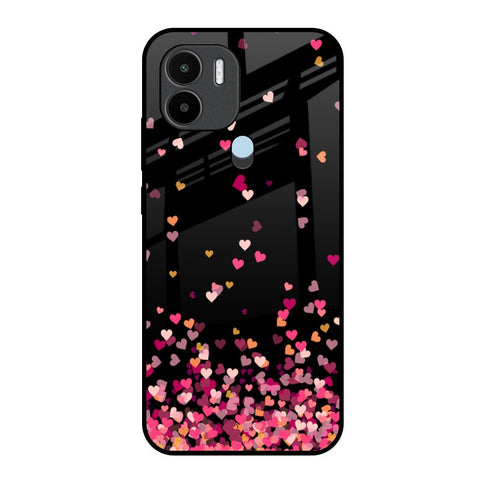Heart Rain Fall Glossy Case For Redmi A1 Plus