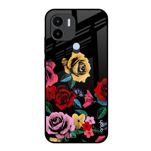 Floral Decorative Glossy Case For Redmi A1 Plus