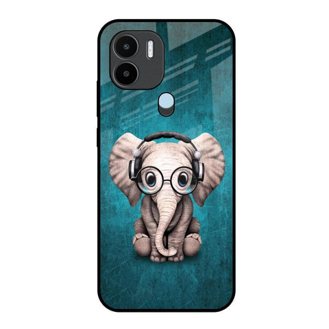 Adorable Baby Elephant Glossy Case For Redmi A1 Plus