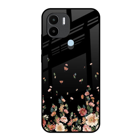 Floating Floral Print Glossy Case for Redmi A1 Plus