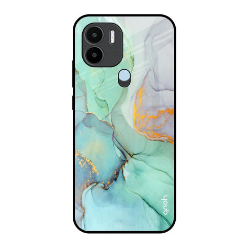 Green Marble Glossy Case for Redmi A1 Plus