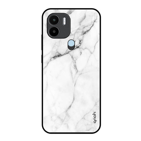 Modern White Marble Glossy Case for Redmi A1 Plus