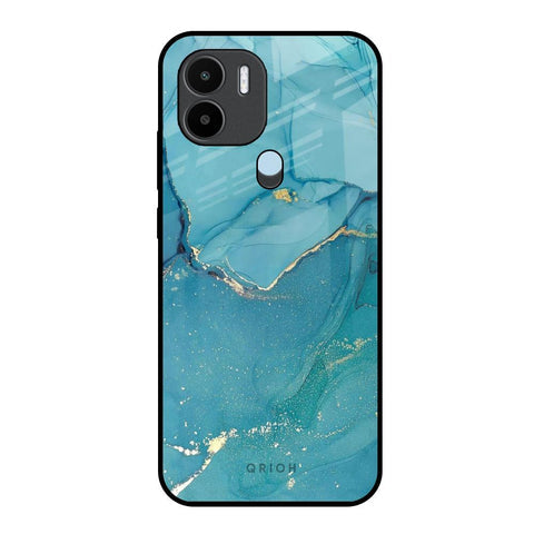 Blue Golden Glitter Glossy Case for Redmi A1 Plus