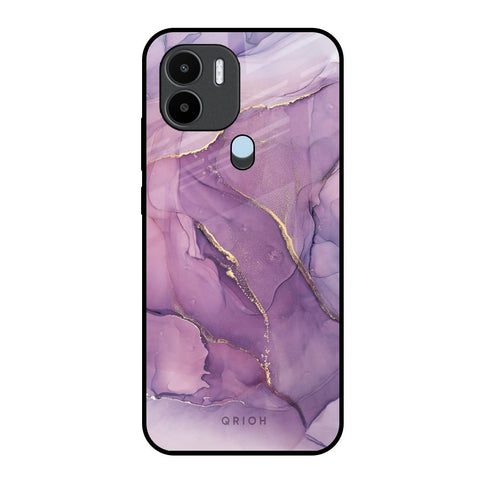 Purple Gold Marble Glossy Case for Redmi A1 Plus