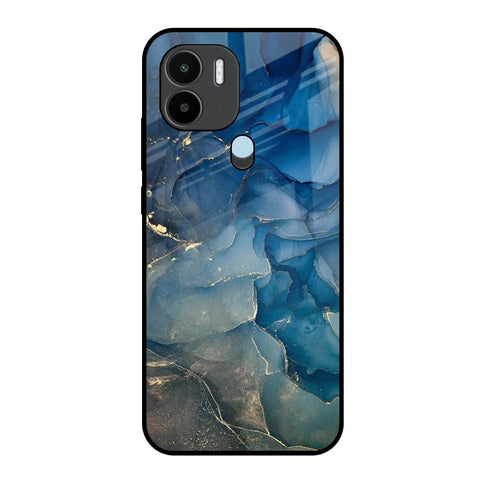 Blue Cool Marble Glossy Case for Redmi A1 Plus