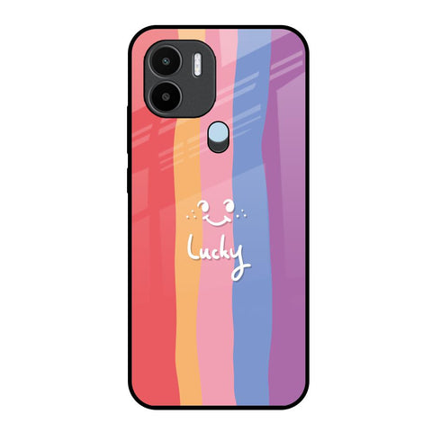 Lucky Abstract Glossy Case for Redmi A1 Plus