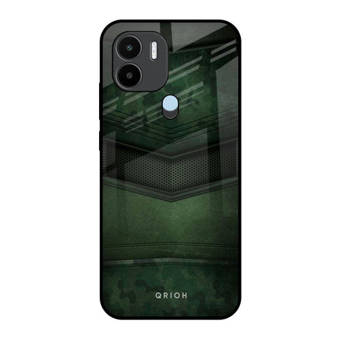 Green Leather Glossy Case for Redmi A1 Plus