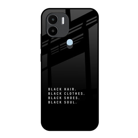 Black Soul Glossy Case for Redmi A1 Plus