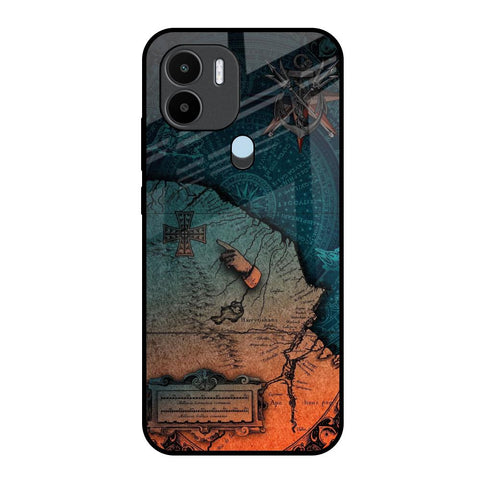 Geographical Map Glossy Case for Redmi A1 Plus