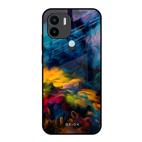Multicolor Oil Painting Glossy Case for Redmi A1 Plus