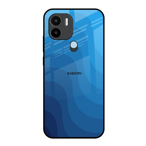 Blue Wave Abstract Glossy Case for Redmi A1 Plus