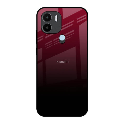 Wine Red Glossy Case For Redmi A1 Plus