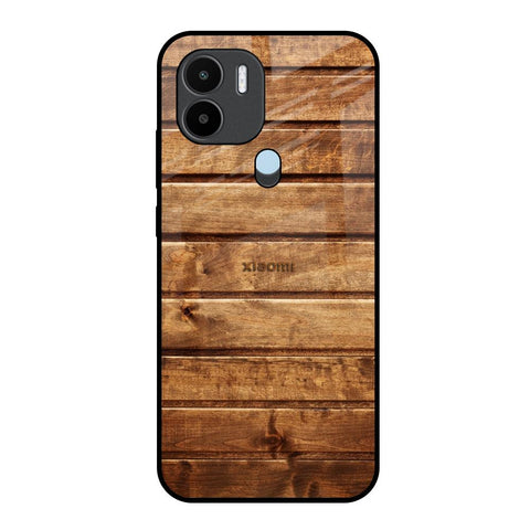 Wooden Planks Glossy Case for Redmi A1 Plus