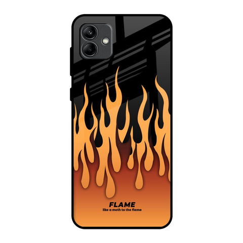 Fire Flame Glossy Case for Samsung Galaxy A04