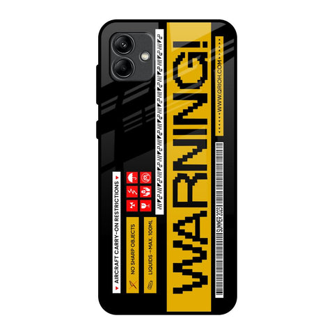 Aircraft Warning Glossy Case for Samsung Galaxy A04