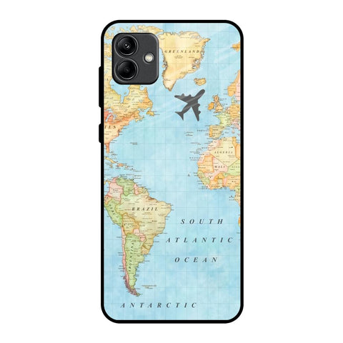 Travel Map Glossy Case for Samsung Galaxy A04