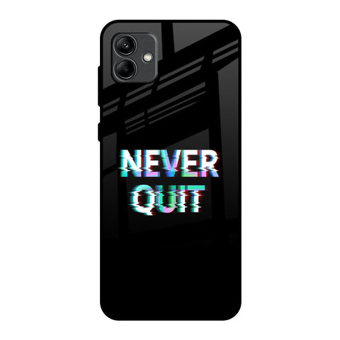 Never Quit Glossy Case For Samsung Galaxy A04