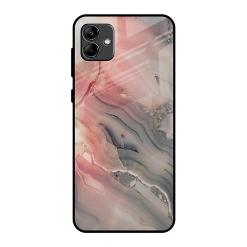 Pink And Grey Marble Glossy Case For Samsung Galaxy A04