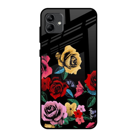 Floral Decorative Glossy Case For Samsung Galaxy A04