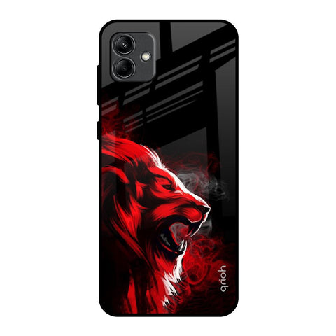 Red Angry Lion Glossy Case for Samsung Galaxy A04