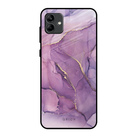 Purple Gold Marble Glossy Case for Samsung Galaxy A04