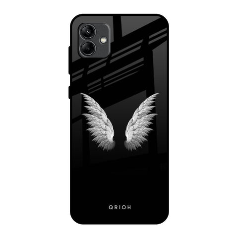White Angel Wings Glossy Case for Samsung Galaxy A04
