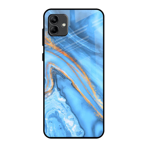 Vibrant Blue Marble Glossy Case for Samsung Galaxy A04