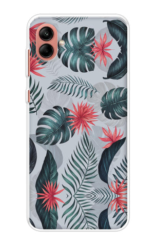 Retro Floral Leaf Soft Cover for Samsung Galaxy A04
