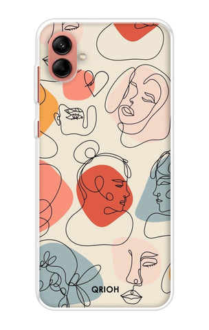 Abstract Faces Soft Cover for Samsung Galaxy A04