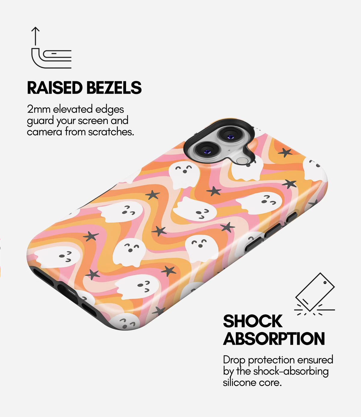 Boo Groove Premium Tough Shining Phone Case (Double Layer) Available For All iPhone Models